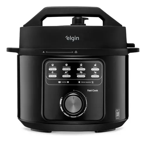 Panela De Pressão Fast Cook Elgin 900w 4l Preto 220v 60hz