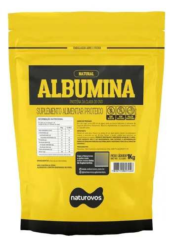 Suplemento En Pó Naturovos Sabor Natural X 1kg