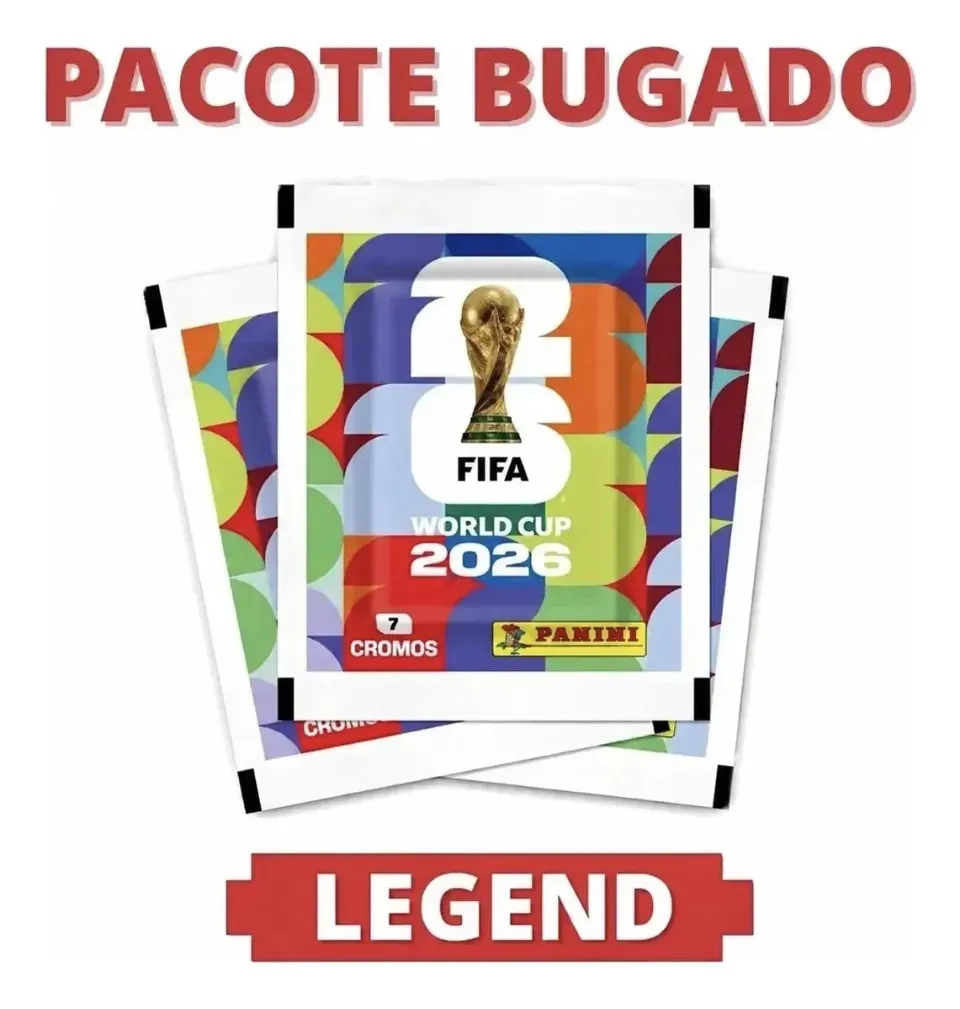 Pacote Bugado Figurinha Legend Lacrado Copa Do Mundo 2026
