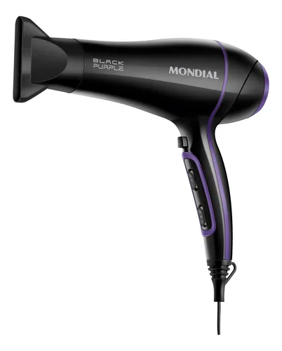 Secador De Cabelos, Mondial, 2000w - Scn-01 Preto/violeta 127v