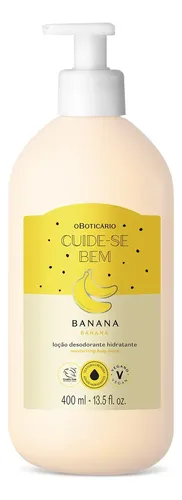 O Boticário Cuide-se Bem Feira Banana Loção Corporal 400ml Banana