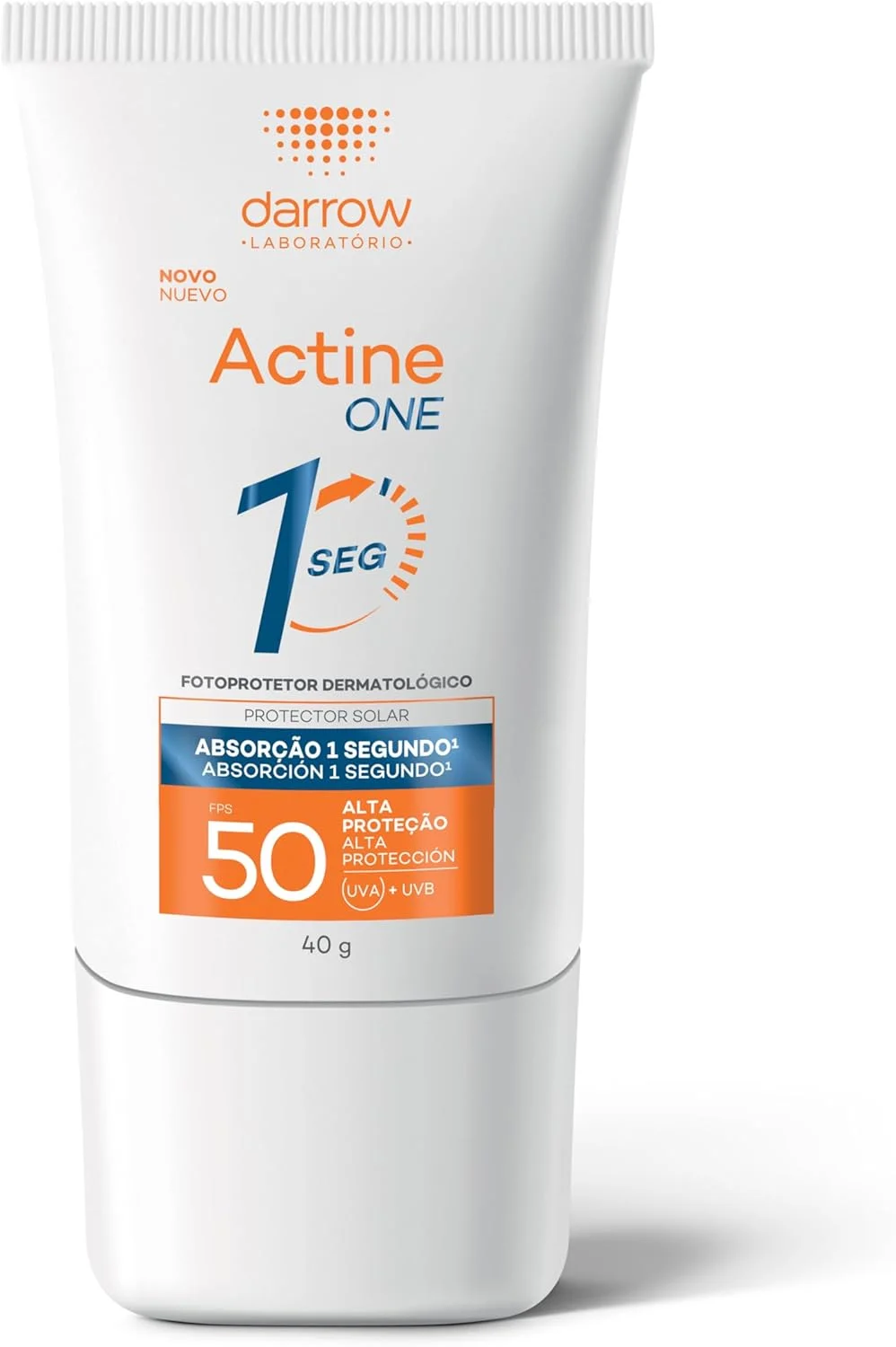Darrow Actine One Protetor Solar Facial Sem Cor FPS50 40g