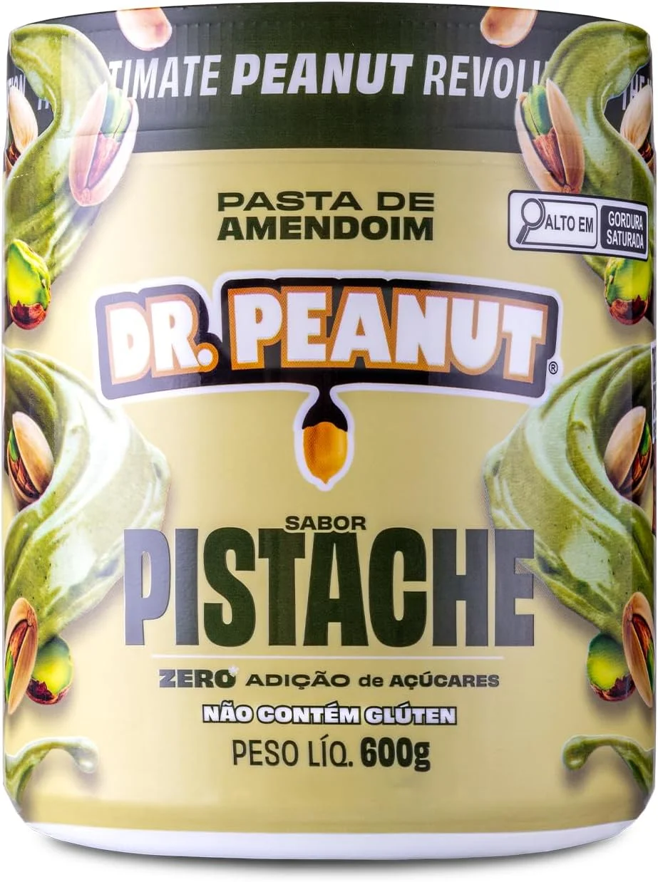 DR. PEANUT PASTA DE AMENDOIM PISTACHE 600G COM WHEY PROTEIN