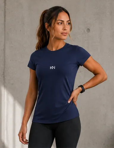 Camiseta Feminina Dry Fit Térmica Academia Fitness Koenig Azul-marinho M Lisa