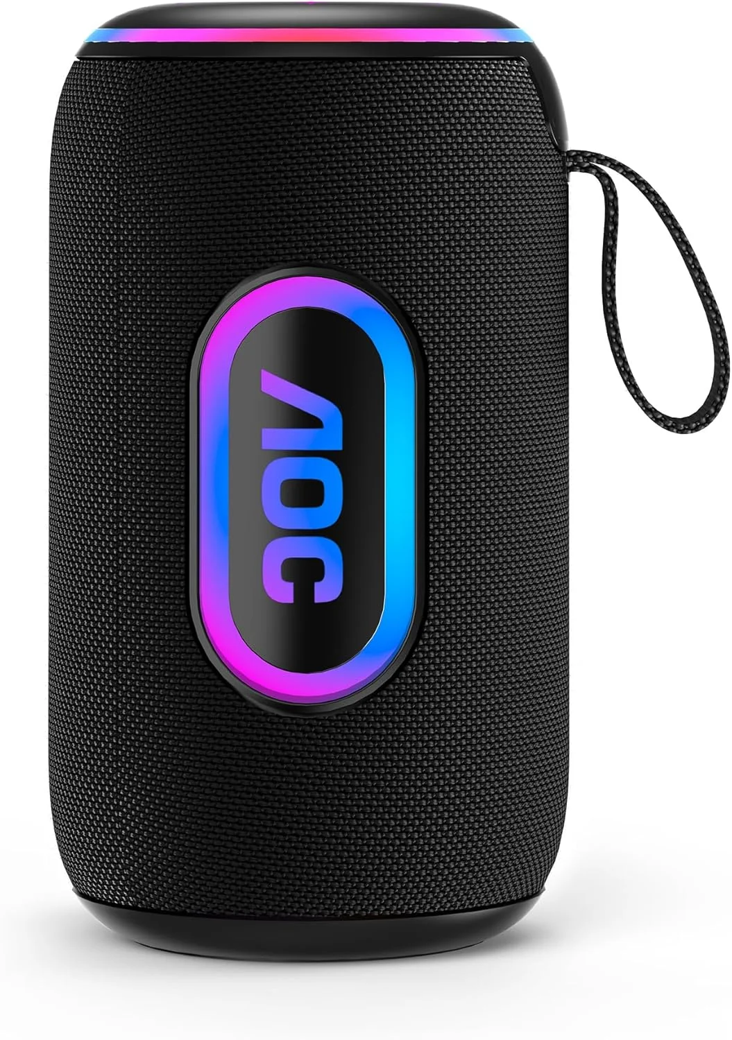 AOC ACS4321 Caixa de Som Bluetooth, Alto Falante Portátil Sem Fio,Luzes RGB, Bateria de Longa Duração 3600 mAH, Resistente a Água, 30W Som Limpo e Potente, Suporte TF/USB/TWS