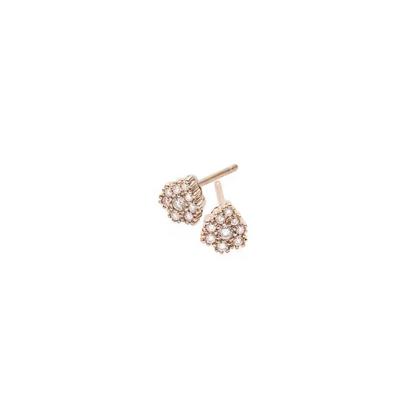 Brincos de ouro rosé 18K com diamantes - Gota - MyCollection HStern