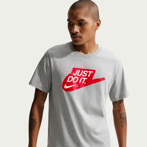 Camiseta Nike Sportswear Jdi Masculina Cinza/vermelho M