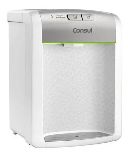 Purificador De Água Consul Refrigerado Natural E Gelada Com Proteção Antibactérias Bivolt Consul Branco - Cpb34asvna