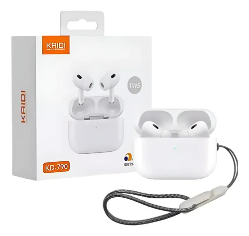 Fones De Ouvido Sem Fio Kaidi Kd-790 Bluetooth Branco Academia Antiruído