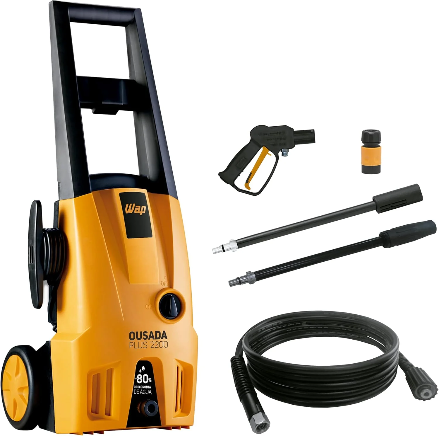 WAP Lavadora de Alta Pressão OUSADA PLUS 2200, com Jato Leque e Concentrado, 342L/h, 1750psi 1500W 220V
