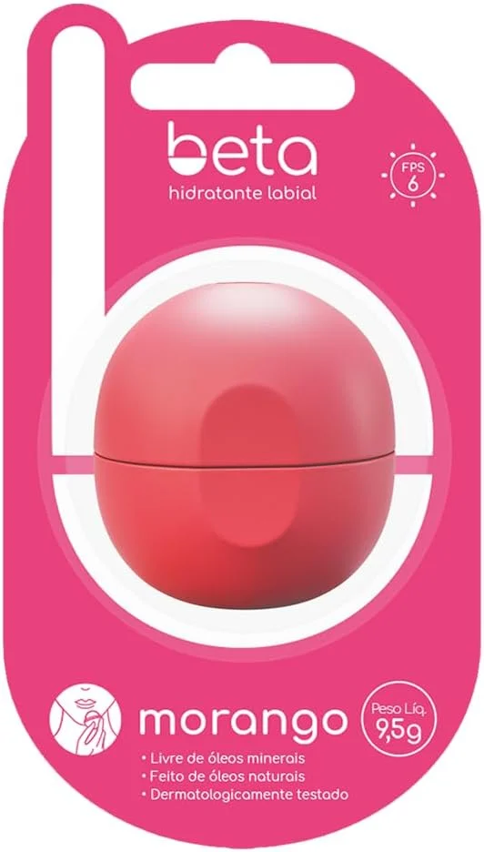 Free Beta Hidratante Labial Morango 9,5G