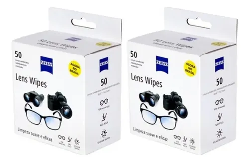 Zeiss Lens Wipes X100 Lenços Umedecido Limpa Lentes Óculos