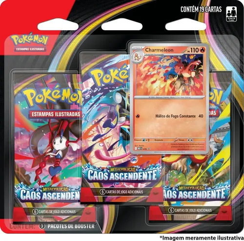 Blister Triplo Pokémon Copag 19 Cartas 3 Mazos Pokémon Estampas Ilustradas Português
