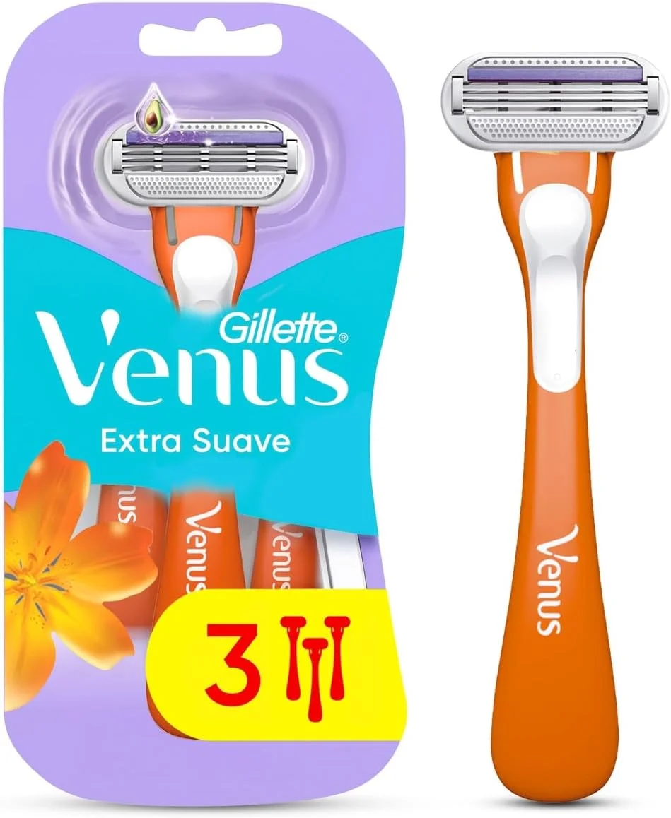Gillette Venus Extra Suave Aparelho de Depilação Descartável, 3 Unidades