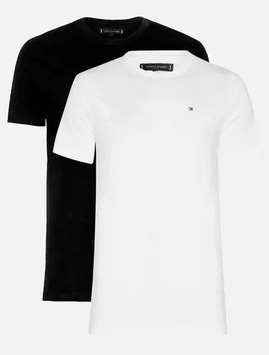 Kit Camisetas Tommy Hilfiger Preta/branca 2un - Original