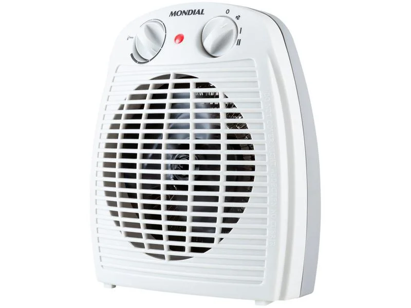 Aquecedor Termoventilador Portátil Mondial A-08 1500W 127V Branco/Cinza