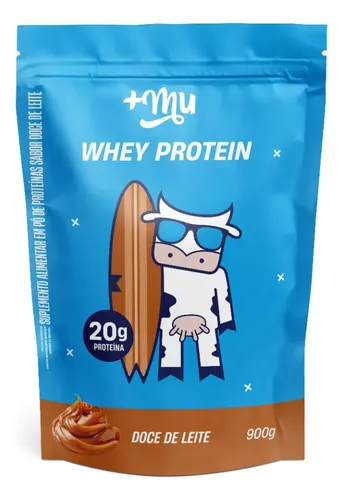 Whey Concentrado 20g De Proteína Refil 900g +mu Doce De Leite