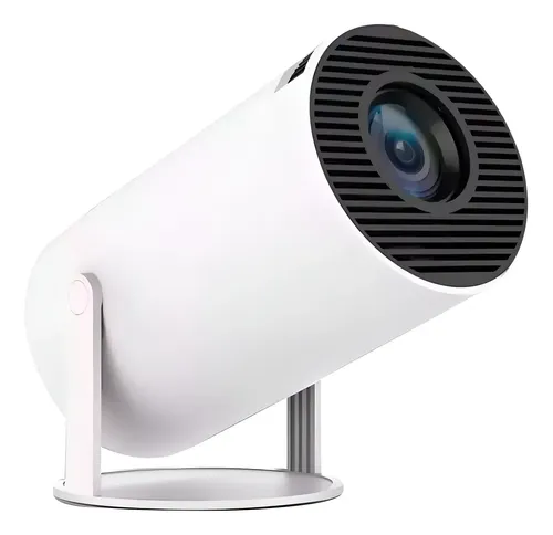 Projetor Hy300 Suporta 4k 1080p Wifi 6 Android 11 Portátil. Cor Branco 127/220v