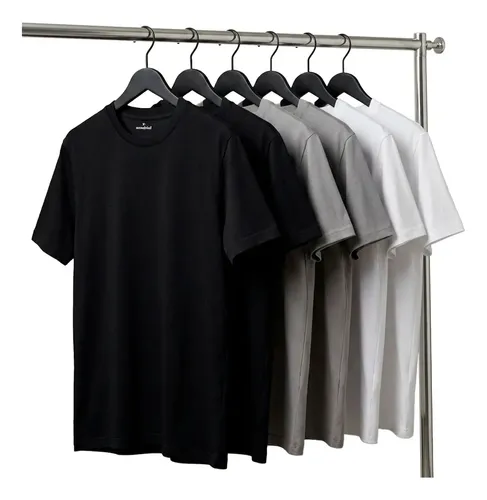 Kit 6 Camisetas Algodão Dia Dia Sandrini Básica Conforto Sortidos Gg Lisa