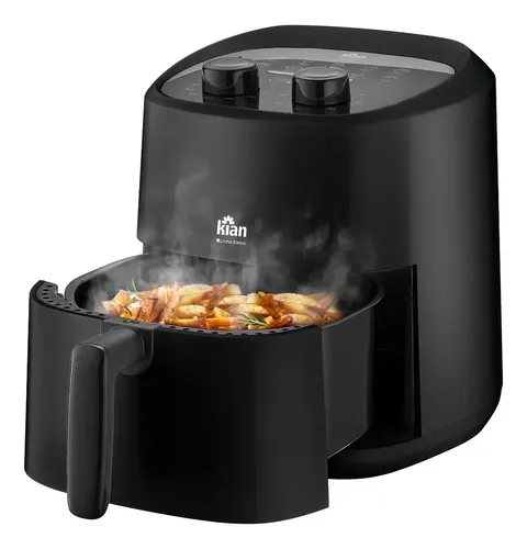 Fritadeira Elétrica Air Fryer Sem Oleo Antiaderente 1200w Af-105 3,5 Litros Kian Preto 127v