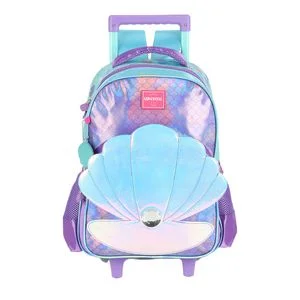 Mochila de Rodinhas Sereia Poliéster IC41082UP - Luxcel