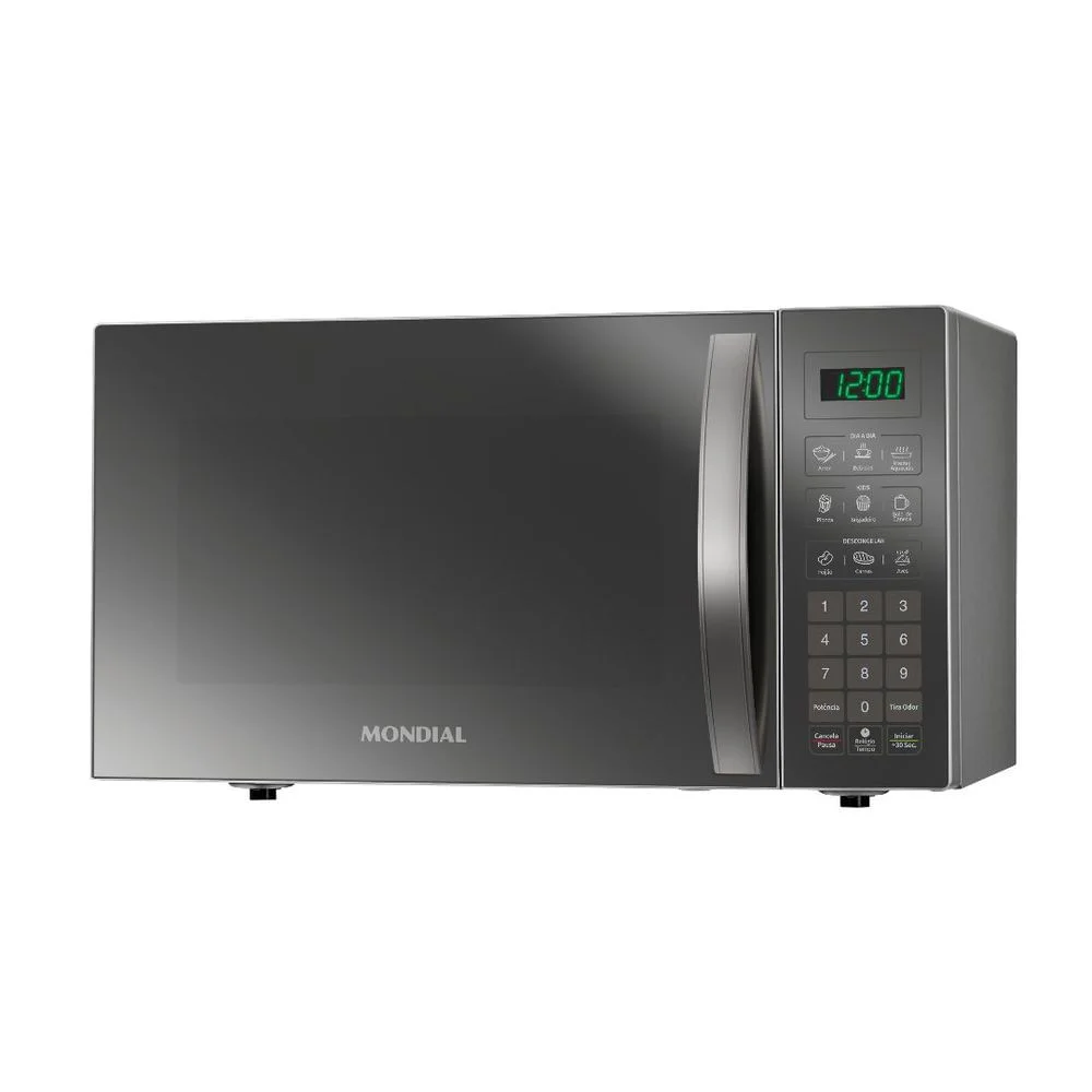 Micro-ondas de Bancada Mondial MO-02-34-E 34L 1400W Espelhado Inox
