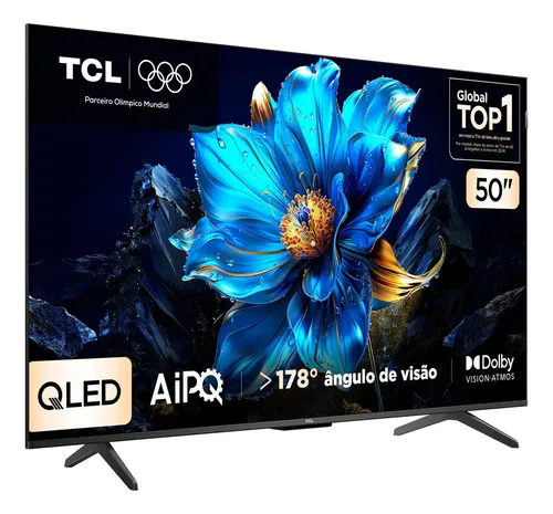 Smart Tv Tcl 50 Polegadas Qled 4k P7k Wifi Bluetooth Google