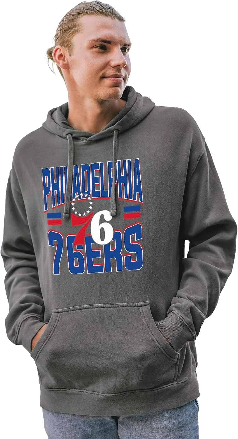 Blue 84 NBA Officially Licensed Hooded Sweatshirt Ringspun Bold Black