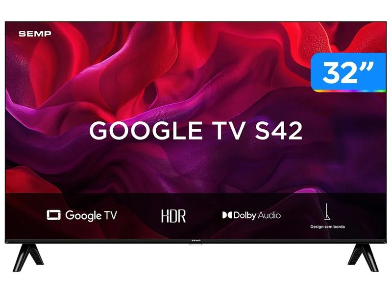 Smart TV HD Semp 32S42 LED Google TV HDR10