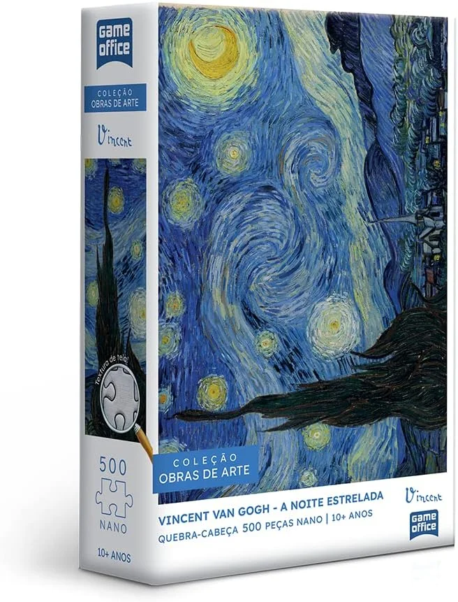 Toyster - Quebra-cabeça: Vincent Van Gogh: A Noite Estrelada - 500 peças nano - Game Office