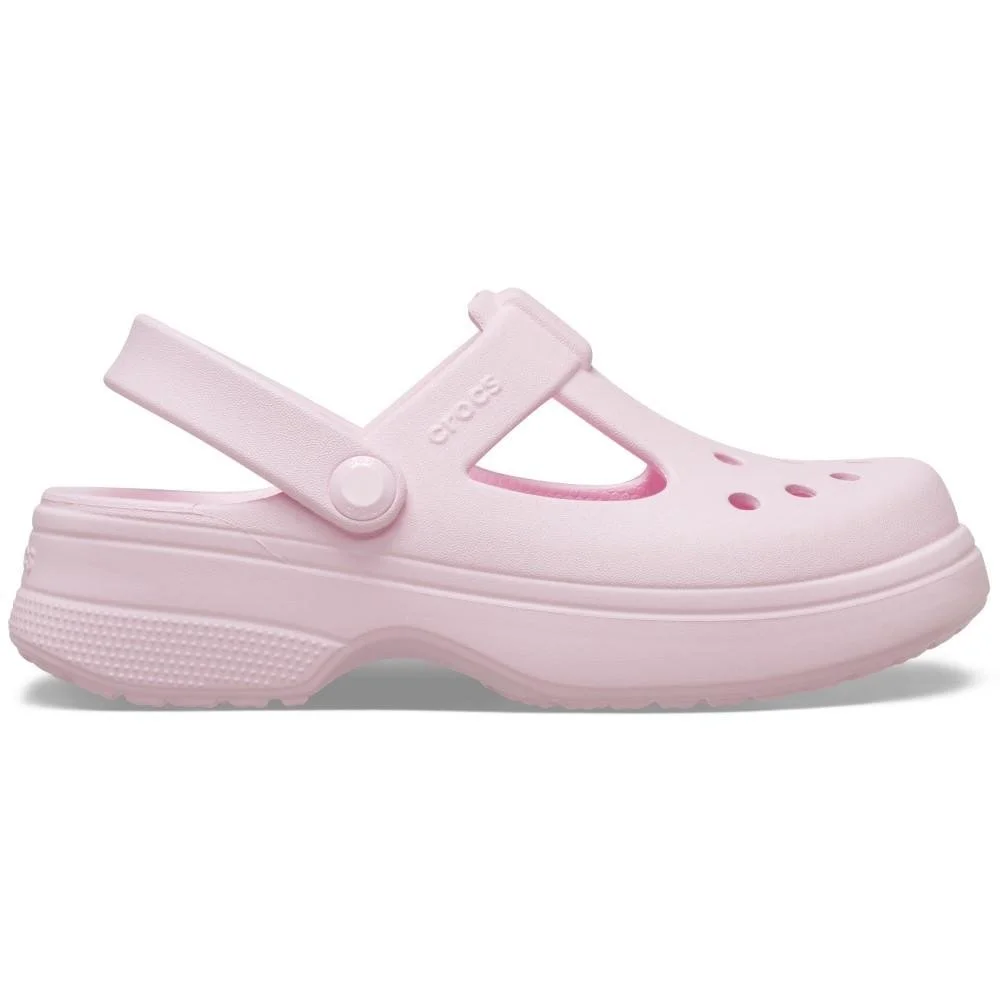 Sandália Crocs Classic Y Jane Clog K Pink Milk