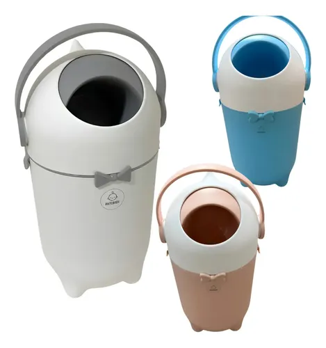 Lixo Lixeira Para Bebe Sistema Anti Mal Cheiro Odor Fraldas Branco