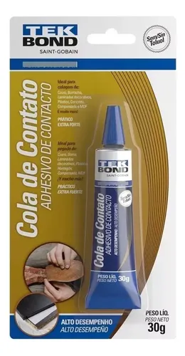 Cola De Contato Adesivo Sapateiro Colar Tênis Couro Borracha Bisnaga Tekbond Amarelo
