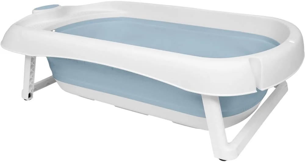 Buba Banheira Dobrável Silicone E Plástico Portátil (Azul)
