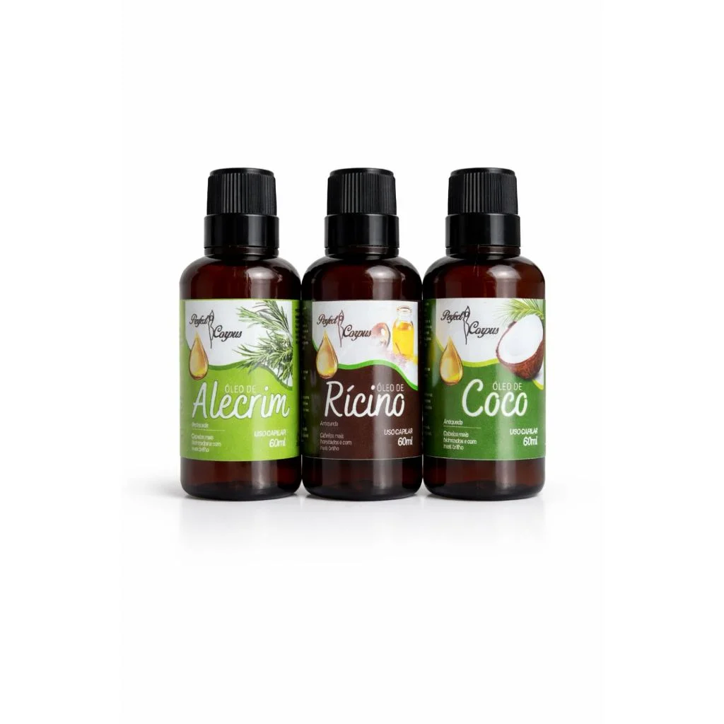 Kit de Óleo Capilar - Cronograma Terapia Capilar - 100% natural - 60ml
