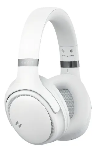 Heaphone Havit H630bt Bluetooth 5.3 On-ear 3d 55h Cor Bege Branco