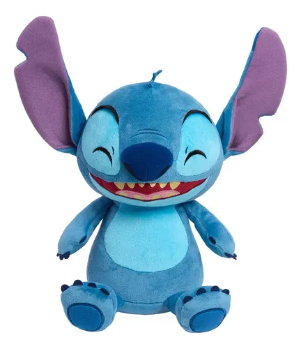 Pelucia Interativa Com Risadas, Stitch, Sunny Azul-celeste