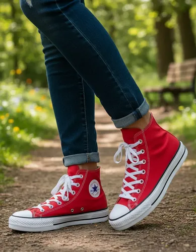 Tênis Chuck Taylor Lift Cano Alto Tecido All Star Vermelho/preto/branco Liso 39 Br
