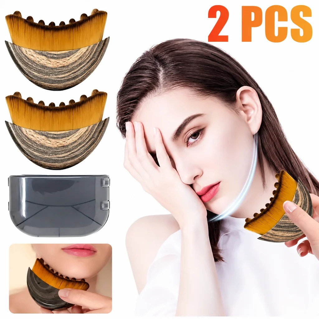 Escova De Massagem De Drenagem Linfática Ergonômica Macia Para Contorno Facial E Mandíbula escova lifting facial