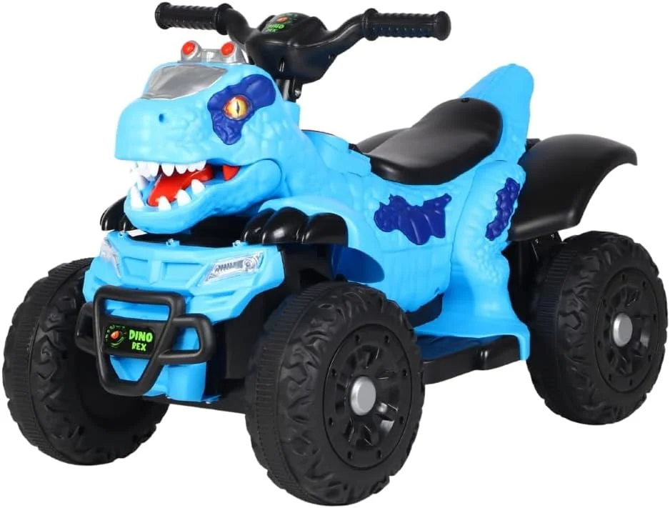 Quadriciclo Elétrico Infantil Marcha Frente/Ré Dino MaxiToys (Azul)