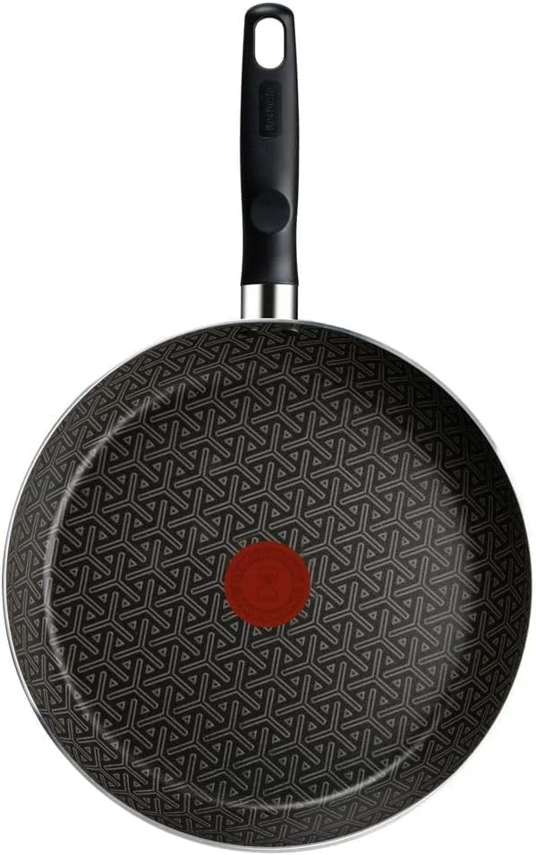 Frigideira Rochedo Robusta Grafite 20cm com Antiaderente Resist 3X, Reforçado com Partículas Minerais, Alta Espessura, Base Limpa Fácil e Thermo-Sinal