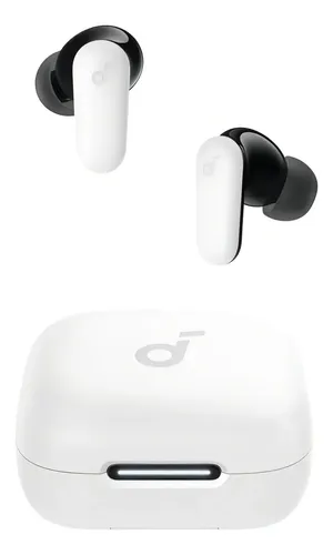Fone De Ouvido Bluetooth 5.4 Soundcore P30i Da Anker, Cancelamento De Ruído Adaptativo, Graves Poderosos, 45h De Reprodução, Estojo 2-em-1 Com Suporte Para Celular, Ip54, Fone Sem Fio Tws, Branco