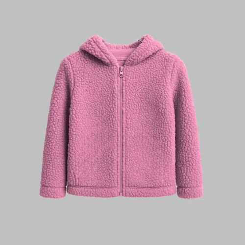 Blusa De Frio Infantil Casaco Teddy Menina Com Capuz