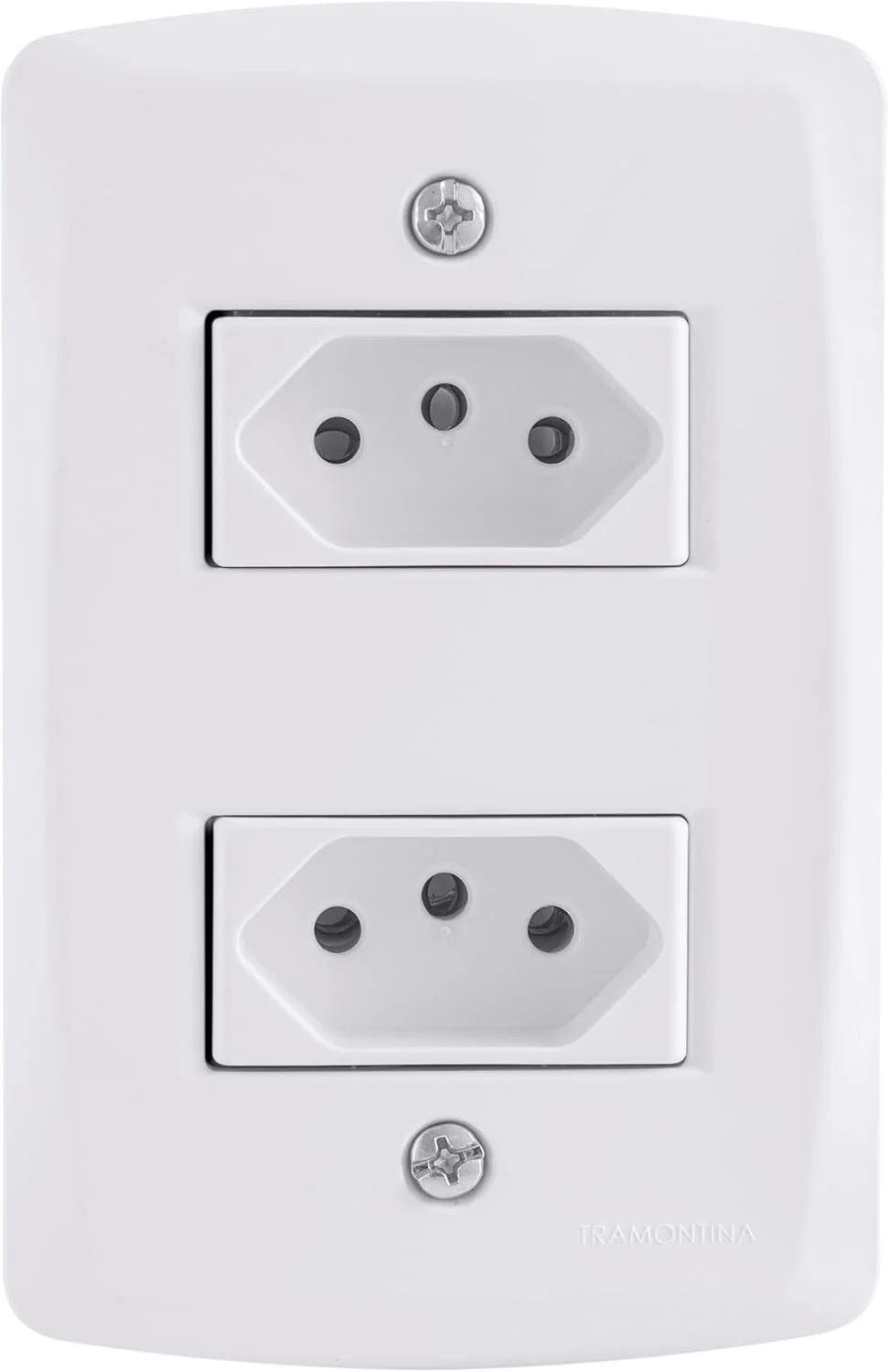 Tramontina Conjunto 2 Tomadas 2P+T 20 A 250 V 4x2 Lux2 Branco