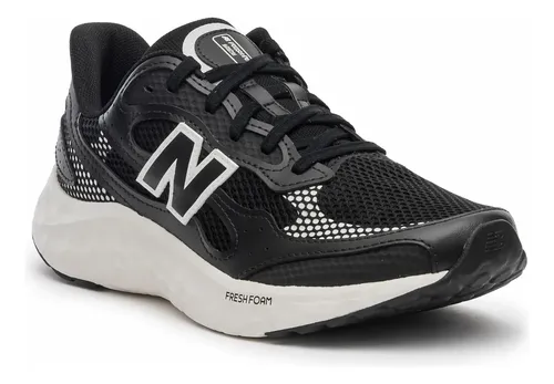 Tênis New Balance Masculino Arishi V4 Esportivo Running Preto/bege Claro Geométrico 38 Br