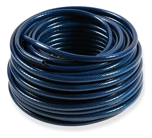 Mangueira Jardim 30m Verde Garden Azul 1/2 Pvc Trançada Esguicho Ajustável Azul-escuro