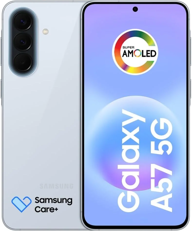 Celular Samsung Galaxy A57 5G 128GB, 8GB RAM, Recursos AI (Azul Claro)