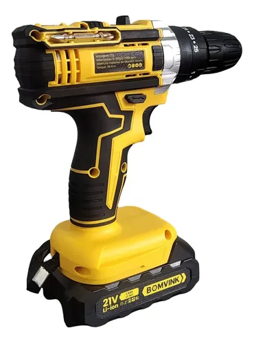 Parafusadeira Furadeira De Impacto Bomvink9961 127v/220v 60hz Amarelo 127/220v