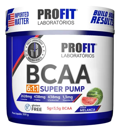 Bcaa 6:1:1 Super Pump Powder 300g - Profit Sabor Melancia