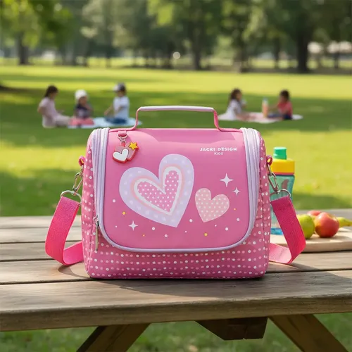 Bolsa Lancheira Térmica Infantil Merendeira Jacki Design Cor Pink